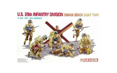 Dragon 6211 1/35 ABD 29. Piyade Tümeni Asker Figür Maket Seti Omaha Sahili D-Day 1944
