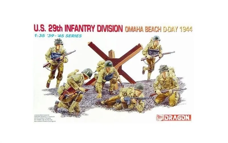 Dragon 6211 1/35 ABD 29. Piyade Tümeni Asker Figür Maket Seti Omaha Sahili D-Day 1944