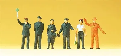 Preiser 14140 1/87 Ölçek Demiryolu Personeli (DB 1989) Figürleri
