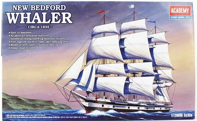 Academy 14204 1/200 New Bedford Whaler Yelkenli Gemisi Demonte Plastik Maketi