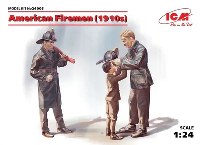 24005 1/24 American Firemen 1910s 3 figures