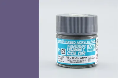 Gunze H053 10 ml. Neutral Gray, Aqueous Serisi Maket Boyası