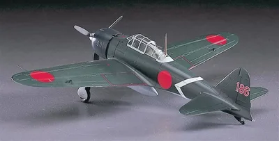 Hasegawa 09117 1/48 Ölçek Mitsubishi A6M3 Zero Fighter Type 22 (Zeke) Savaş Uçağı Plastik Model Kiti