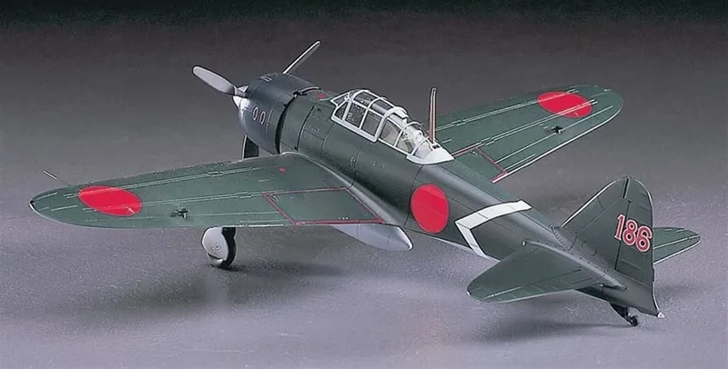 Hasegawa 09117 1/48 Ölçek Mitsubishi A6M3 Zero Fighter Type 22 (Zeke) Savaş Uçağı Plastik Model Kiti