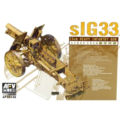 AFV Club AF35148 1/35 sIG 33 15 cm Heavy Infantry Gun Top, Obüs Demonte Plastik Maketi