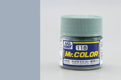 Gunze C118 10 ml. RLM78 Light Blue, Mr.Color Serisi Maket Boyası