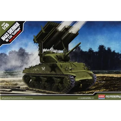 Academy 13294 1/35 M4A3 Sherman W/ T34 (Calliope) Tankı Demonte Plastik Maketi