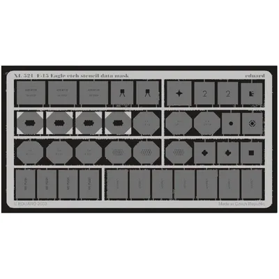 EDUARD XL521 1/32 F-15 etch stencil data mask -etc
