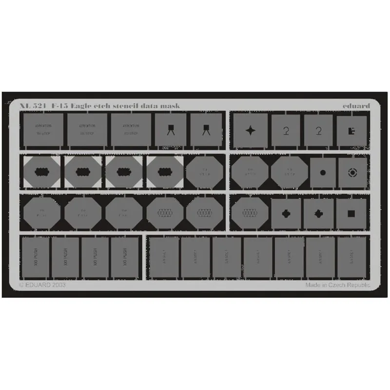 EDUARD XL521 1/32 F-15 etch stencil data mask -etc
