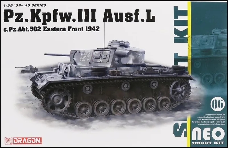 Dragon 6957 1/35 Ölçek Pz.Kpfw.III Ausf..l 502. Alay (Leningrad 1942/43) Tankı Plastik Model Kiti