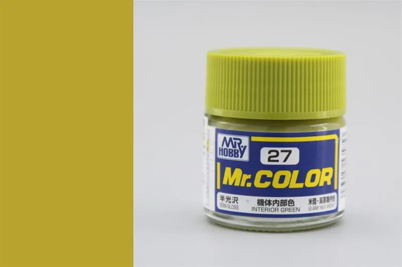 Gunze C027 10 ml. Interior Green, Mr.Color Serisi Maket Boyası
