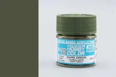 Gunze H320 10 ml. Dark Green, Aqueous Serisi Maket Boyası