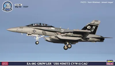 Hasegawa SP369 52169 1/72 Ölçek EA-18G Growler (USS Nimitz CVW-11 CAG) Savaş Uçağı Plastik Model Kiti
