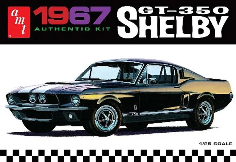 AMT 800 1/25 1967 Shelby GT350-White Araba Demonte Plastik Maketi