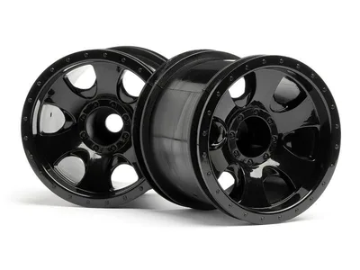 1/10-1/16 2.2'' WARLOCK WHEEL BLACK (2.2in/2pcs)