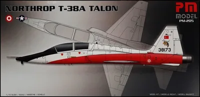 PM Model 205 1/72 Northrop T-38A Talon Eğitim Uçağı Demonte Plastik Maketi