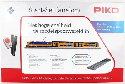 S-Set E-Lok Personenzug mit 2 Doppelstocksitzwagen NS A-Gleis & B V