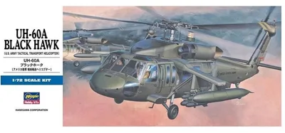 Hasegawa D3 00433 1/72 Ölçek UH-60A Black Hawk Helikopter Plastik Model Kiti