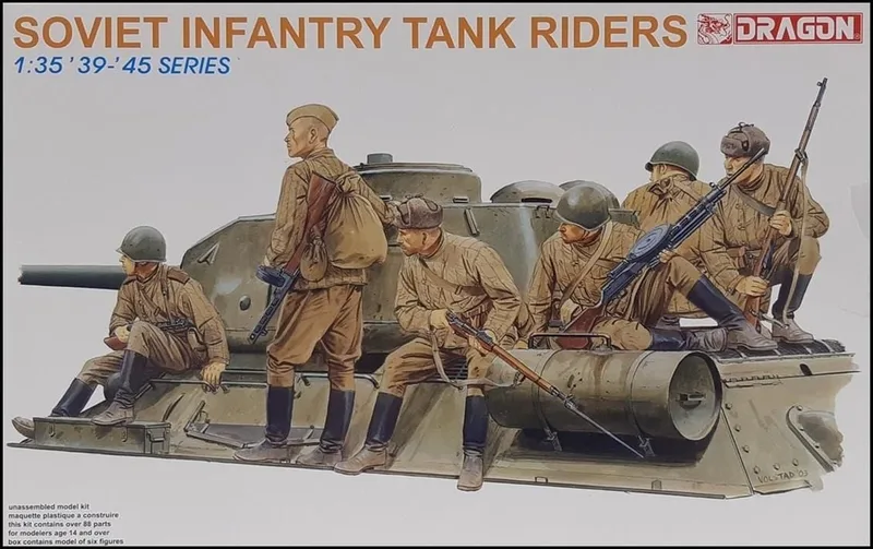 Dragon 6197 1/35 Ölçek Sovyet Tank Sürücü Asker Figürleri Plastik Model Kiti