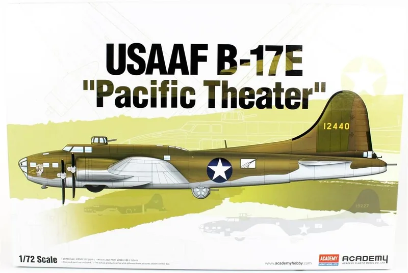 Academy 12533 1/72 USAAF B-17E Savaş Uçağı Demonte Plastik Maketi