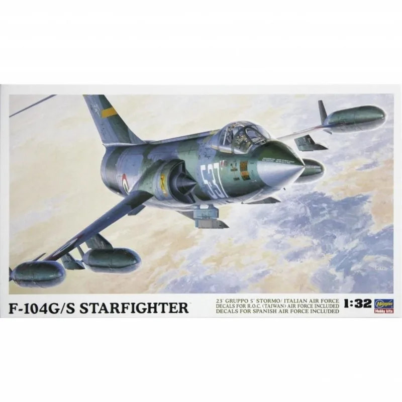 Hasegawa ST11 08061 1/32 Ölçek F-104G/S (World Starfıghter) Savaş Uçağı Plastik Model Kiti
