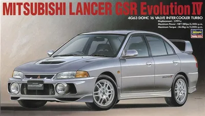 Hasegawa 20257 1/24 Ölçek Mitsubishi Lancer GSR Evo IV (Limited Edition) Otomobil Plastik Model Kiti