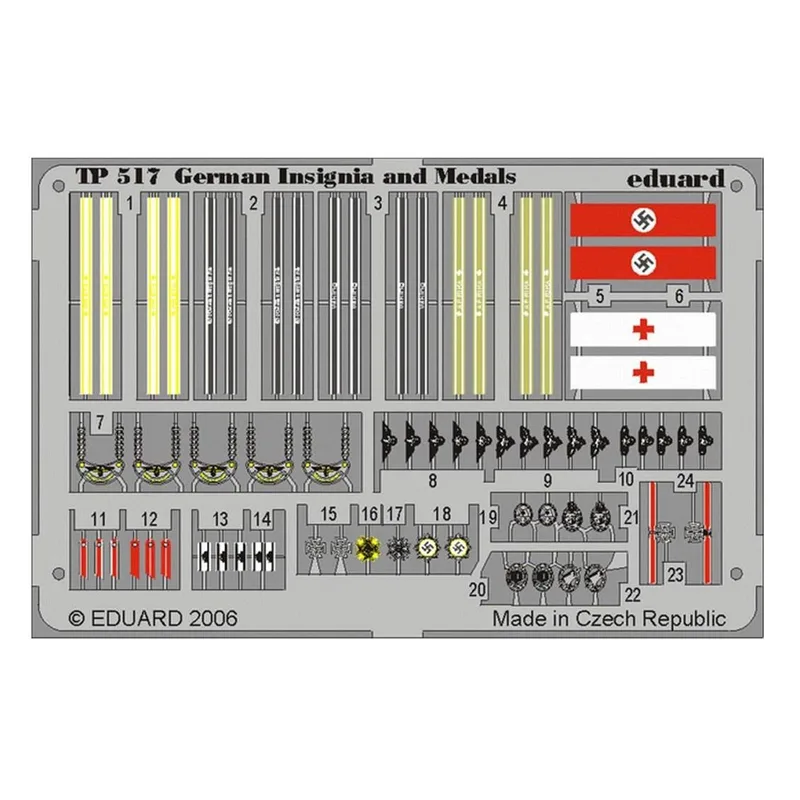 EDUARD TP517 1/35 German Insignia and Medals WWII