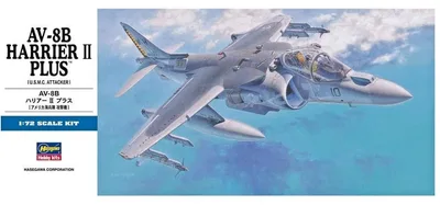 Hasegawa D24 00454 1/72 Ölçek AV-8B Harrier II Plus Savaş Uçağı Plastik Model Kiti