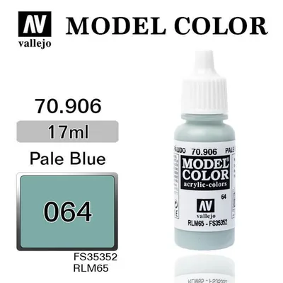 Vallejo 70906 17 ml. (64) Pale Blue-Matt, Model Color Serisi Model Boyası