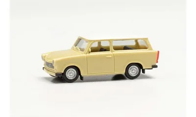 Herpa 020770-006 1/87 Ölçek Trabant 601 Universal, Yeşil, Sergilemeye Hazır Model Araç
