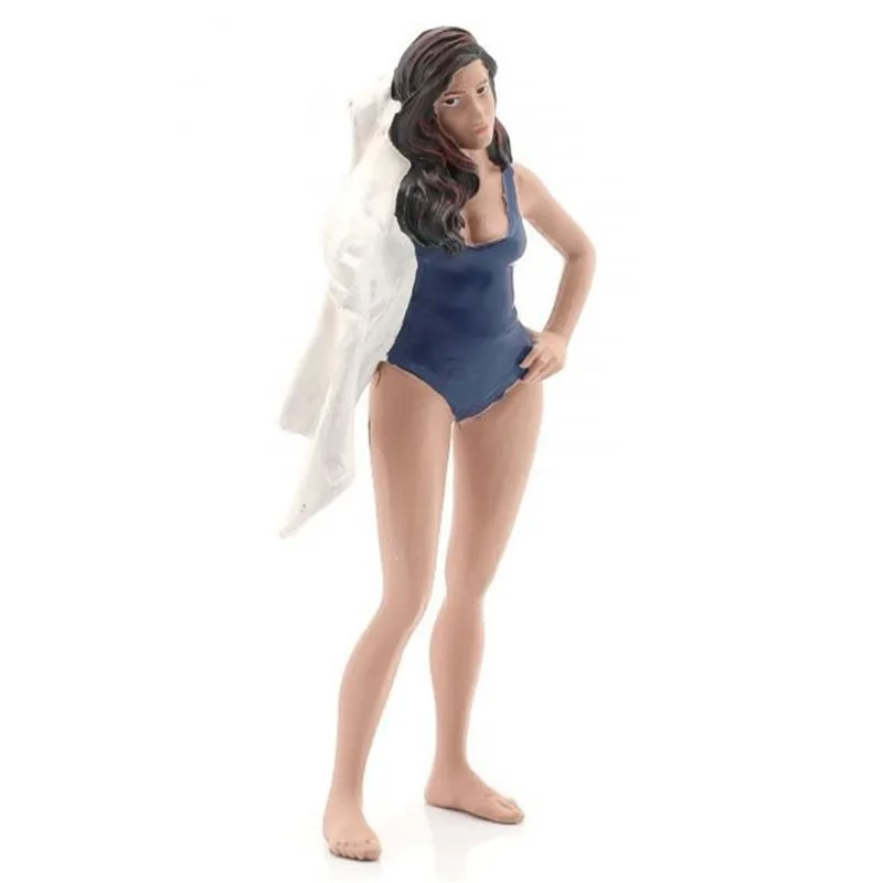 American Diorama AD76313 1/18 Ölçek Plaj Kızı (Katy) Sergilemeye Hazır Plastik Figürü