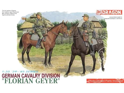 Dragon 6046 1/35 Ölçek Alman Süvari Birliği (Florian Geyer) Asker Birliği Plastik Model Kiti