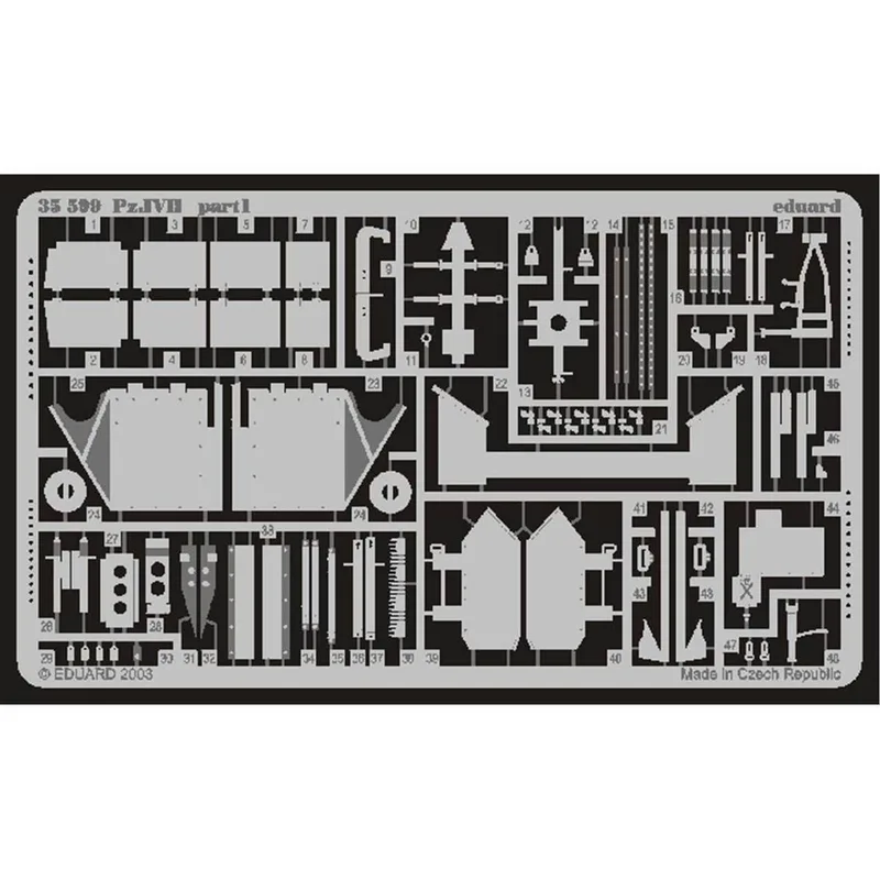 EDUARD 35599 1/35 Pz.IV Ausf.H FOR TAMIYA Maket De