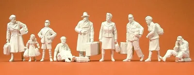 Preiser 64014 1/35 Ölçek savaş sonrası dönemi nsan figürleri 9 a Figürleri