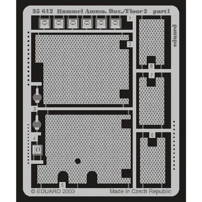 EDUARD 35612 1/35 Hummel Ammo. Box/Floor 2 Maket D
