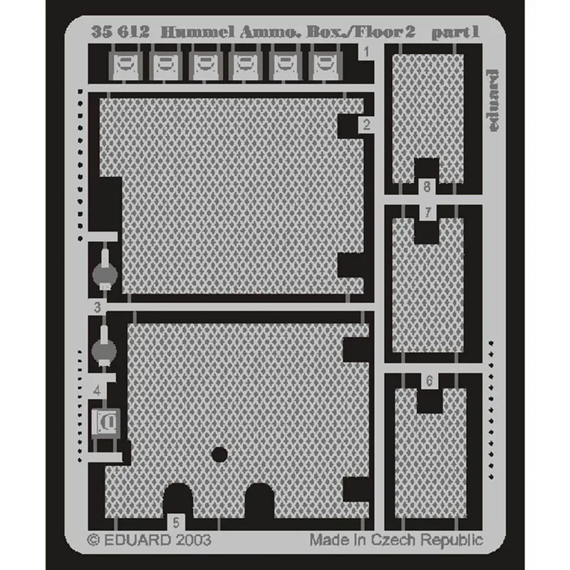 EDUARD 35612 1/35 Hummel Ammo. Box/Floor 2 Maket D