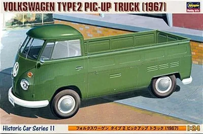 Hasegawa HC11 21211 1/24 Ölçek Volkswagen Type 2 1967 Kamyonet Plastik Model Kiti