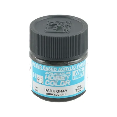 Gunze H513 10 ml. Dark Gray (Dunkelgrau), Aqueous Serisi Maket Boyası