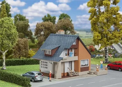 Faller 131504 1/87 Balkonlu Konut Demonte Plastik Maketi