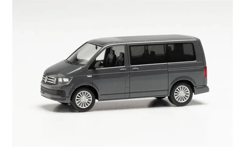Herpa 028738-003 1/87 Ölçek VW T6 Multivan, Pure Gri, Sergilemeye Hazır Model Araç