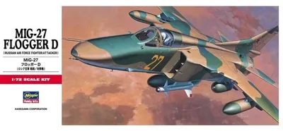 Hasegawa C10 00340 1/72 Ölçek MiG-27 Flogger D Savaş Uçağı Plastik Model Kiti