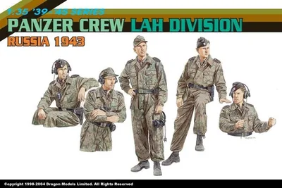 Dragon 6214 1/35 Ölçek Tank Mürettebatı LAH Bölüğü (Rusya 1943) Asker Figürleri Plastik Model Kiti