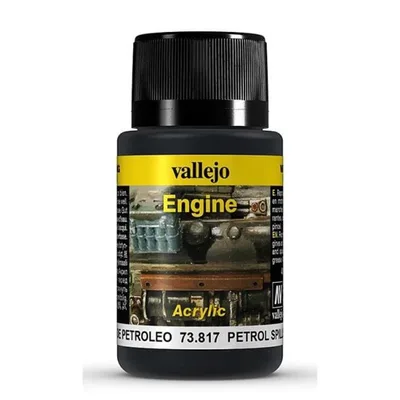 Vallejo 73817 40 ml. Akaryakıt Dökülmeleri, Motor Yüzeyi Efekti Boyası