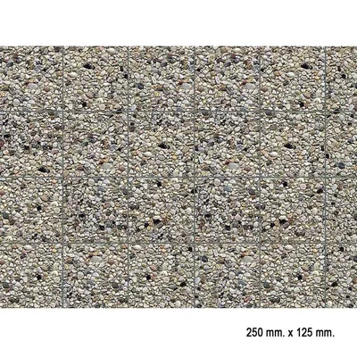 Faller 170626 1/87 Çimentolu Çakıltaşı Desenli Dekor Levhası - 25 X 12,5 Cm