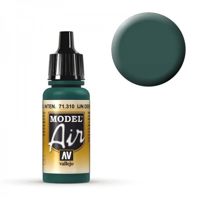 Vallejo 71310 17 ml. IJN Deep Dark Green, Model Air Serisi Model Boyası