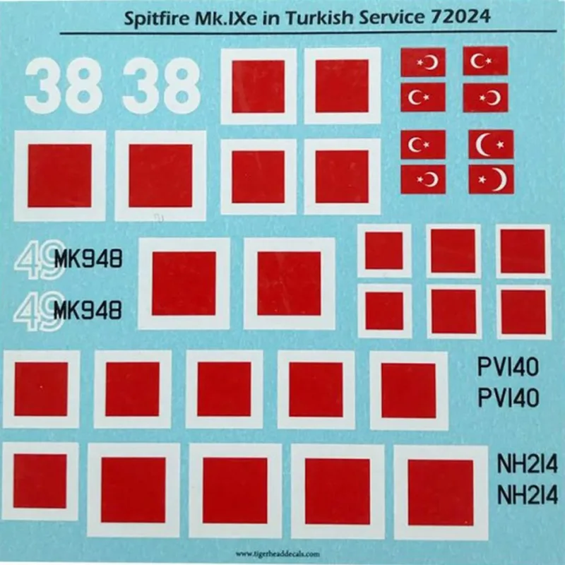 72024 1/72 Spitfire Mk.Ixe in Turkish Service