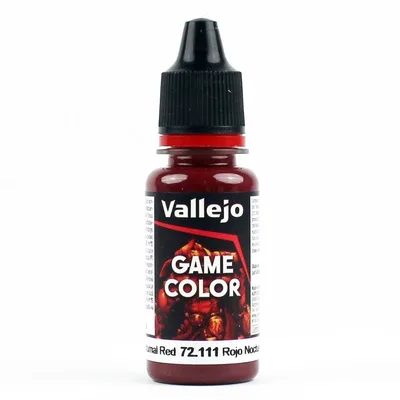 Vallejo 72111 18 ml. Nocturnal Red, Game Color Serisi Model Boyası