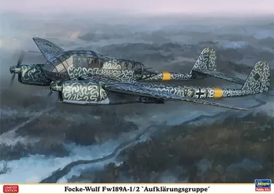 Hasegawa 02275 1/72 Ölçek Focke Wulf Fw189A 1/2 Aufklärungsgruppe (Limited Edition) Savaş Uçağı Plastik Model Kiti