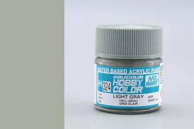 Gunze H324 10 ml. Flat Light Grey, Aqueous Serisi Maket Boyası