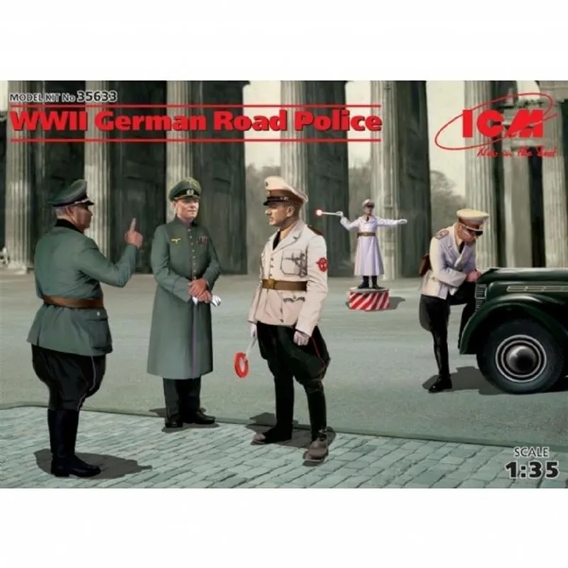 35633 SCALE 1:35 ,WWII GERMAN ROAD POLİCE (5 FİGUR